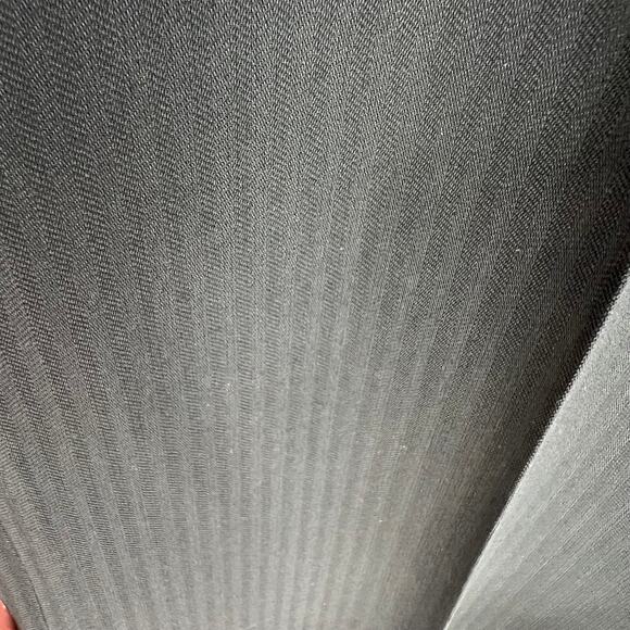 Woman's Subtle Striped Wide Leg Dress Pants 8 Officewear Preppy Longline Goth - Picture 4 of 7